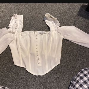 Crop top ivory